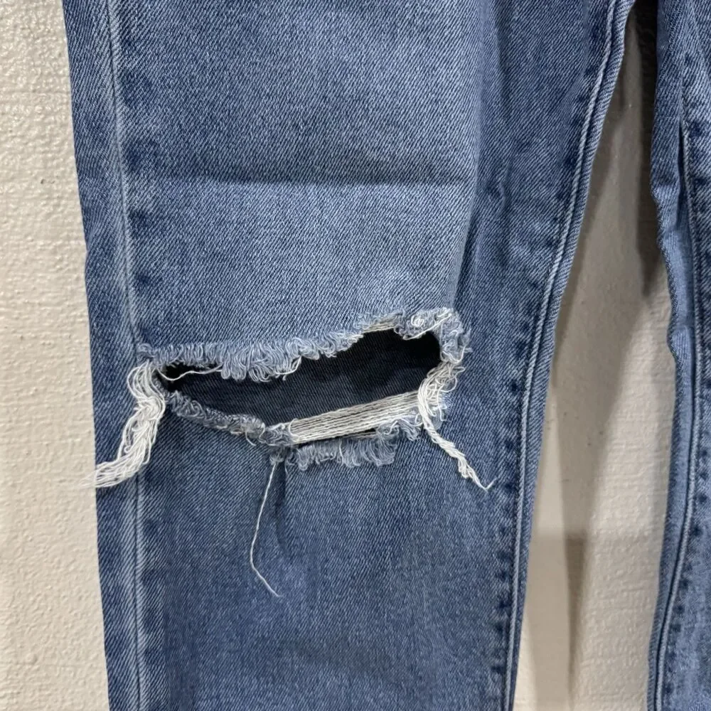 Art Class Girls' 16 High-Rise Distressed Ripped Straight Leg Denim Jeans Target